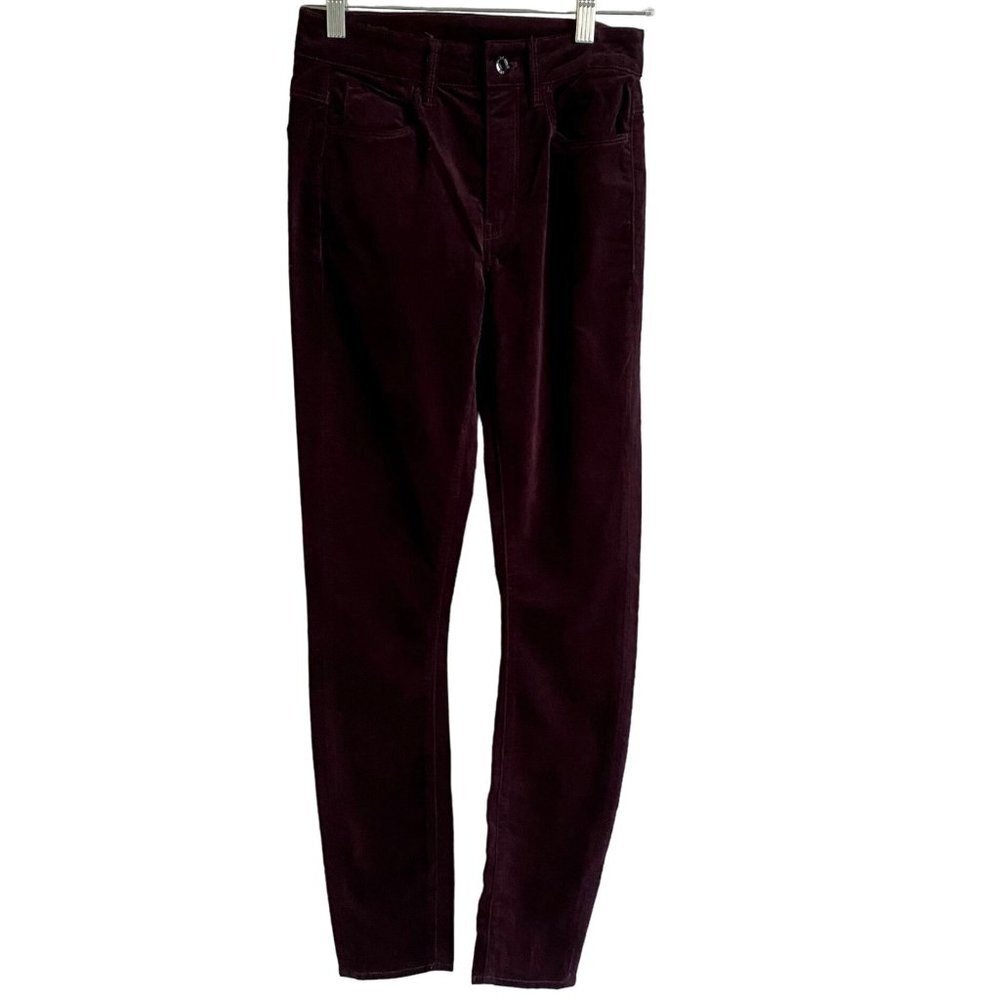 G STAR Raw 3301 High Skinny Velvety Pants  Size 26 Plumeria Purple